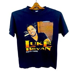 2013 Luke Bryan Tour Men’s/ Unisex  Band Graphic T-Shirt Size UNREADABLE TAG